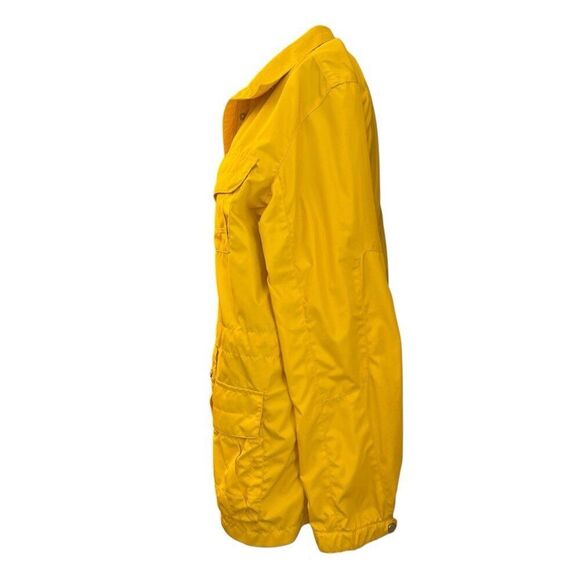 Lauren Ralph Lauren Womens XL Yellow Zip Snap Windbreaker Jacket Rain Coat - Picture 2 of 6